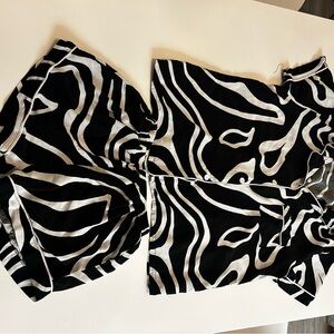 Zebra Print Two-Piece Set